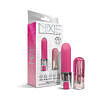 Nixie Smooch Rechargeable Lipstick Bullet Vibrator Pink Ombre by Global Novelties - discreet waterproof vibe
