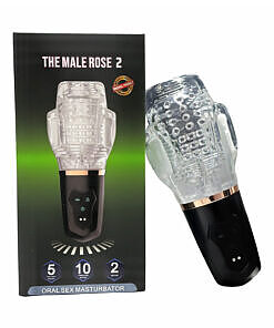 The Male Rose 2 vibrating masturbator with 10 modes and dual motors by The Male Rose brand