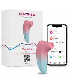 Lovense Tenera 2 silicone air pulse toy with rose gold accent