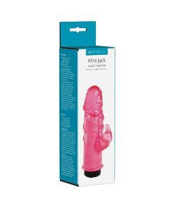 Me You Us Mini Jack Rabbit Vibrator Pink - compact mini rabbit vibrator with dual G-spot and clitoral stimulation
