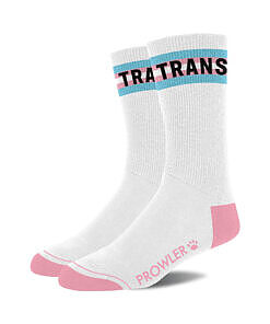 Prowler Trans Socks displayed with light blue