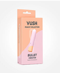 VUSH Peachy Bullet bullet vibrator with peach-soft silicone