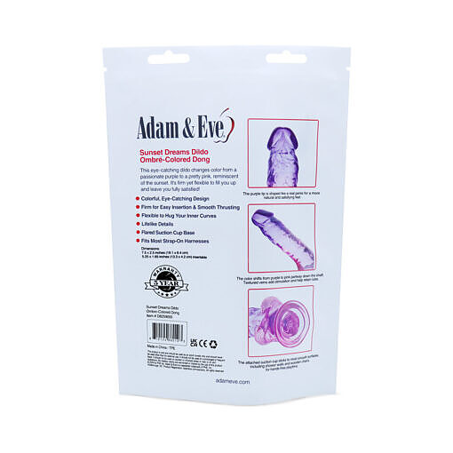 Adam & Eve Sunset Dreams Realistic Dildo 7.5 in. (Bag Packaging) - Image 4