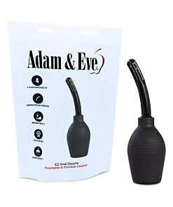 Adam & Eve EZ Anal Douche with flexible plastic tip and squeeze bulb