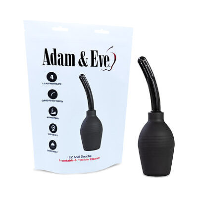 Adam & Eve EZ Anal Douche with flexible plastic tip and squeeze bulb