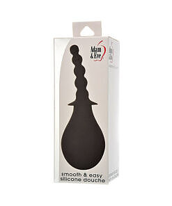 Translucent Adam & Eve Smooth & Easy Silicone Douche with curved nozzle