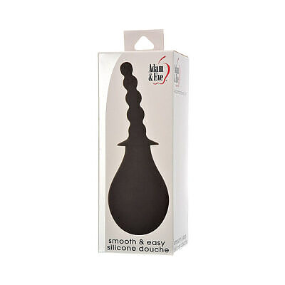 Translucent Adam & Eve Smooth & Easy Silicone Douche with curved nozzle
