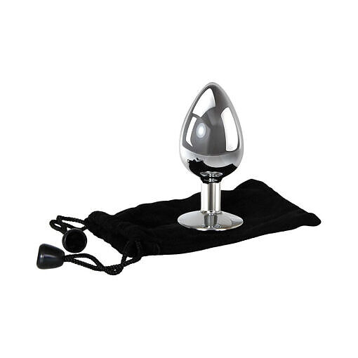 Adam & Eve Clear Gem Anal Plug Large - Image 3