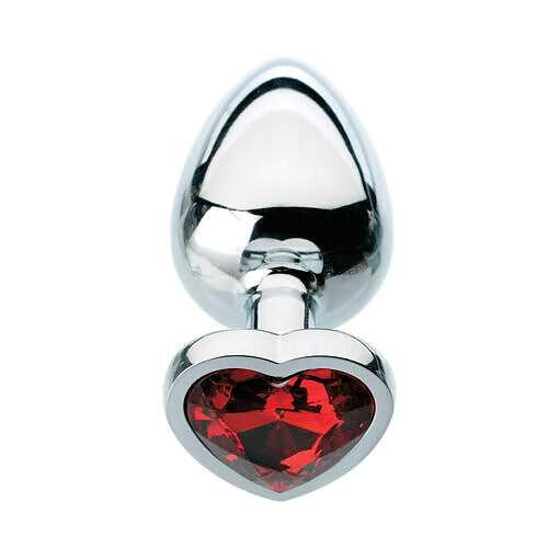 Adam & Eve Red Hearts Gem Anal Plug - Image 3