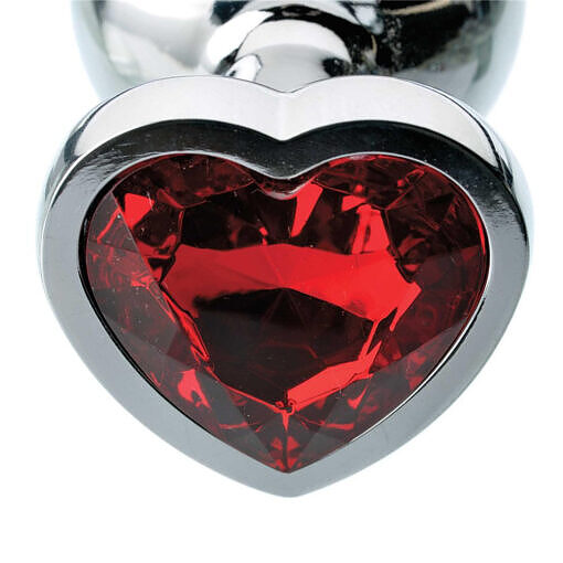 Adam & Eve Red Hearts Gem Anal Plug - Image 4