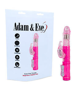 Adam & Eve Eve's First Thruster thrusting rabbit vibrator with rotating shaft and multi-mode vibration