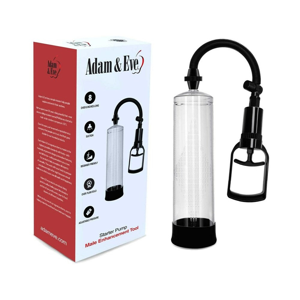 Adam & Eve Starter Pump - beginner penis pump for harder