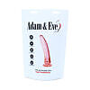 Adam & Eve Pink Jelly Realistic Dildo - over 8 inch flexible veined dong with 1.65 inch width
