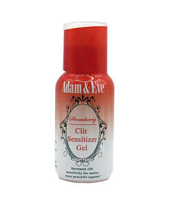 Adam & Eve Strawberry Clit Sensitizer 1 oz. bottle with pink gel