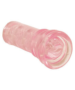 soft translucent sleeve with dual entry points on a white background.