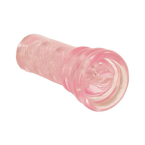 soft translucent sleeve with dual entry points on a white background.