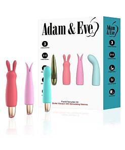 Adam & Eve Playful Seduction Kit - beginner-friendly sex toy kit with Golden Bullet and accessories