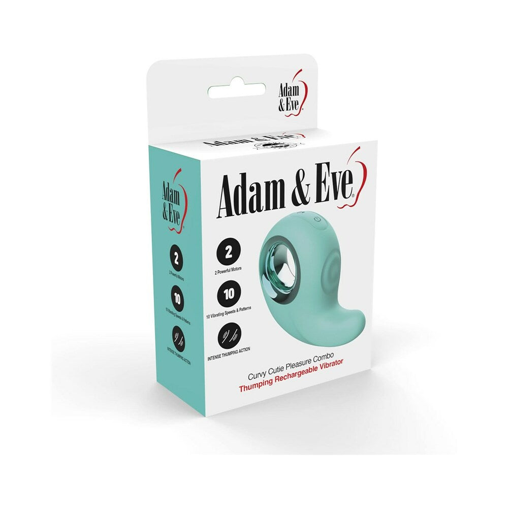 Adam & Eve Curvy Cutie Pleasure Combo with curly tip and thumping pad