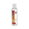 Adam & Eve salted caramel lubricant 4-oz bottle with amber liquid on white surface.