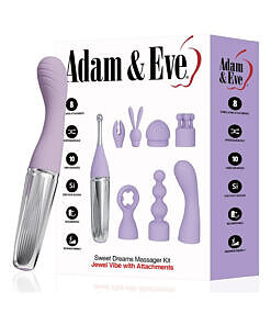 Adam & Eve Sweet Dreams Massager Kit with multiple attachments and vibration settings