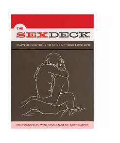 A box of The Sex Deck cards with playful positions