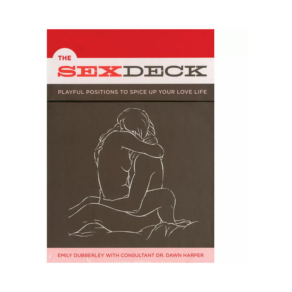 A box of The Sex Deck cards with playful positions