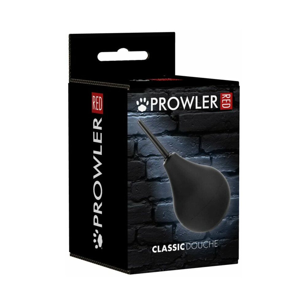 Prowler RED Large Bulb Douche Black - PVC bulb douche with ABS nozzle and flat standing base