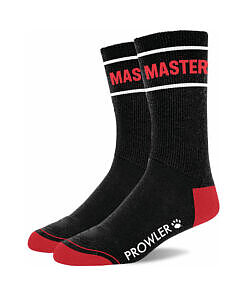 Prowler RED Master Socks shown in deep crimson with ribbed cuff and reinforced toe