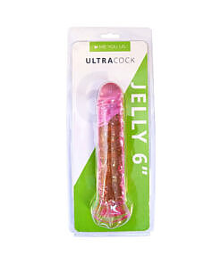 The Me You Us Ultracock Pink Jelly 6 in. Dong