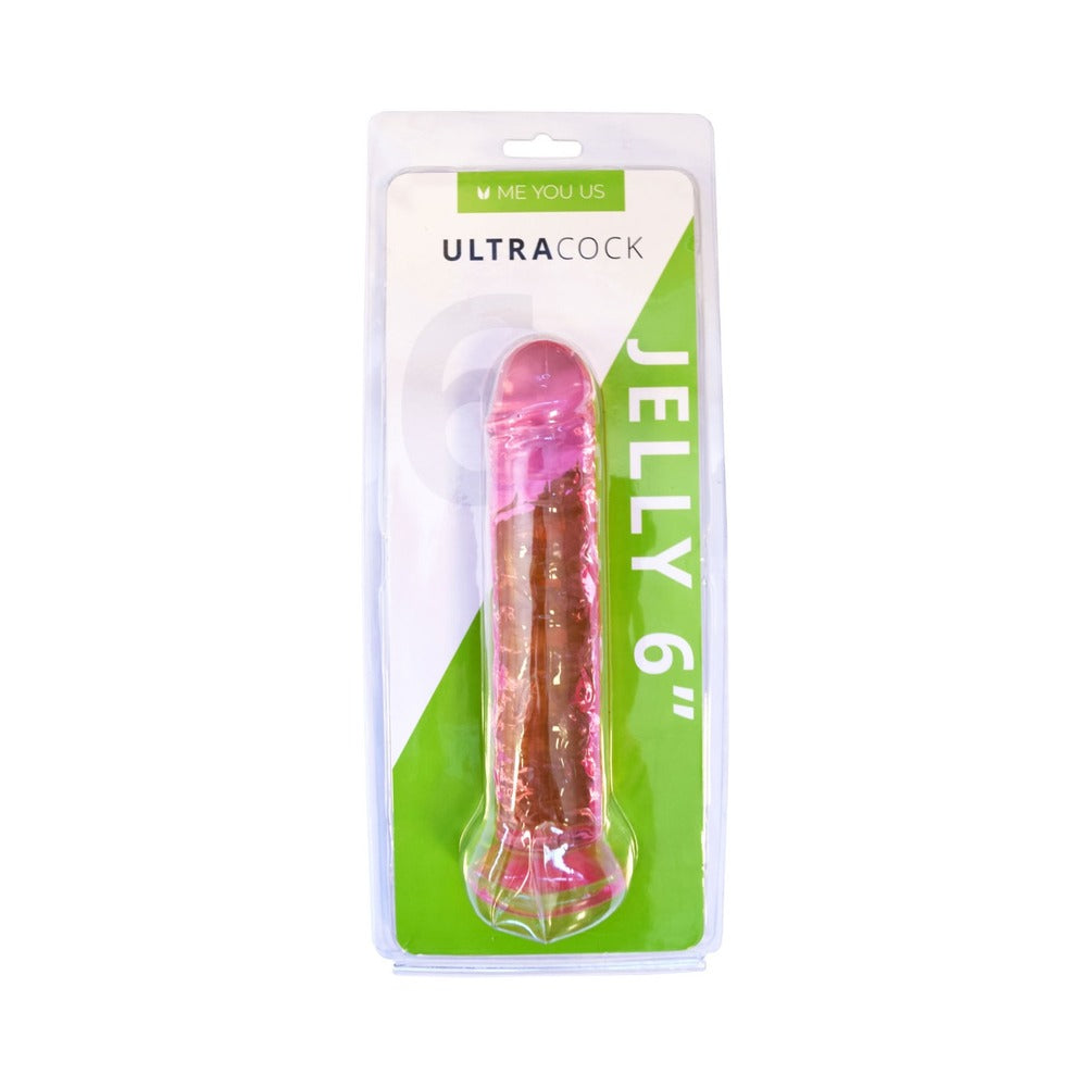 The Me You Us Ultracock Pink Jelly 6 in. Dong