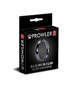 Prowler RED Aluminum Silver 50mm Ring
