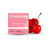 Sweetums Cherry Intimate Wipe single packet with a vibrant cherry graphic.