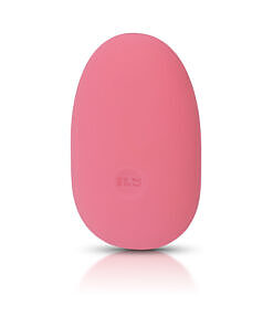 Close-up of ILY by Je Joue squishy pebble bullet vibrator held between fingertips