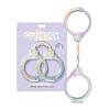 WINX Cozy Cuddles Silicone Handcuffs in iridescent color by Global Novelties - body-safe stretch-to-fit design
