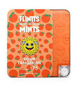 Flintts Mints Sour Tangerine F Strength 175 quick-dissolving sour mints dry mouth relief