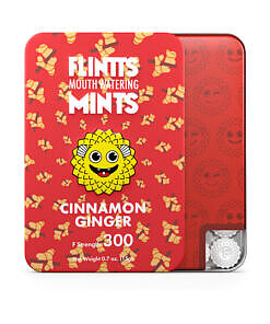 Flintts Mints Cinnamon Ginger F Strength 300 quick-dissolving dry mouth mints