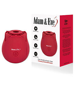 Adam & Eve Eve's Ravishing Suction Rose - suction rose vibrator with 10 air suction and vibration functions