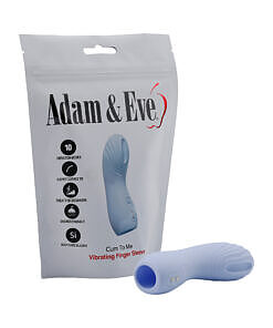 Adam & Eve Cum To Me finger vibe silicone tip over finger