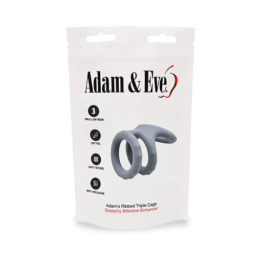 Adam & Eve Adams Ridged Triple Cage (Bag Packaging) - Image 7