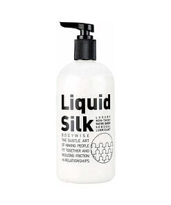 Liquid Silk Lubricant White 250ml water based lubricant bottle by Liquid Silk brand