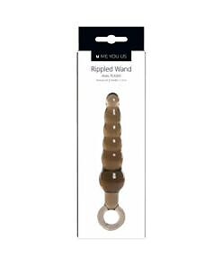 Me You Us Rippled Anal Teaser Plug Black