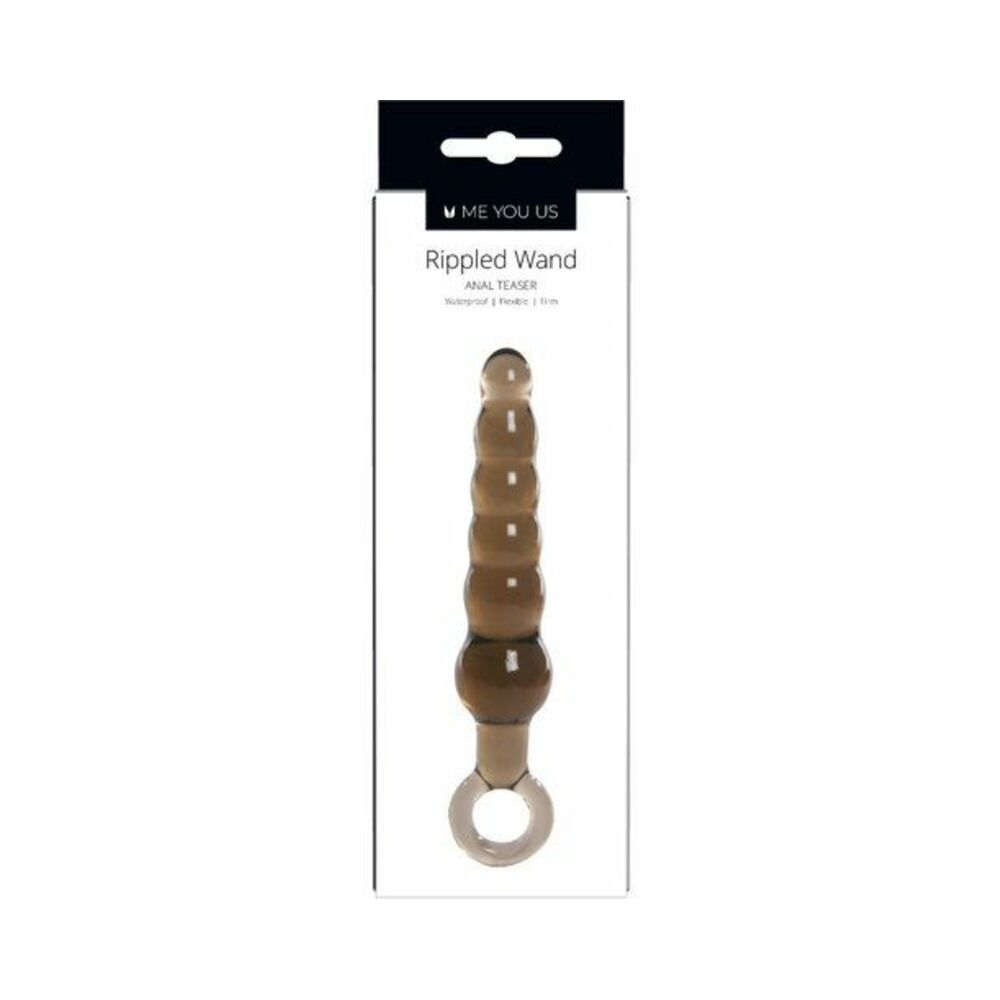 Me You Us Rippled Anal Teaser Plug Black