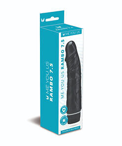 Me You Us Rambo 7.5 in. Realistic Vibrator - curved veined shaft