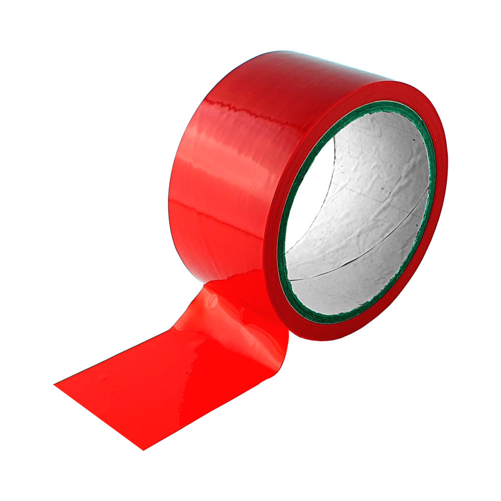 A roll of vivid red bondage tape from Me You Us