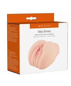 Miss Emma realistic masturbator with flesh tone sleeve and vanilla scent on a neutral background.