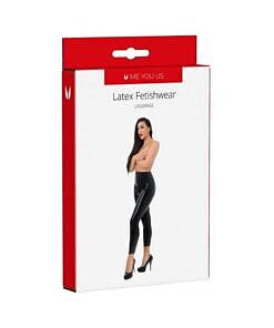 Me You Us Latex Leggings M in glossy black latex