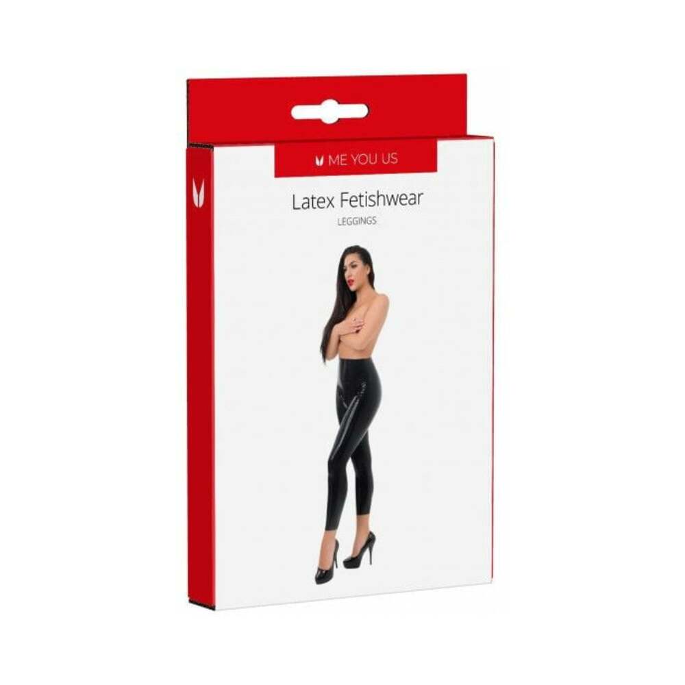Me You Us Latex Leggings M in glossy black latex