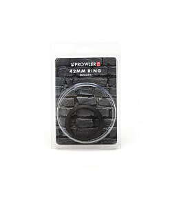 Black 42mm silicone ring from Prowler RED resting on a dark background