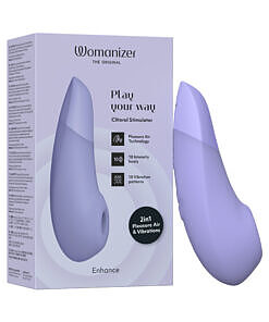 Womanizer Enhance Lilac stimulator in soft purple silicone