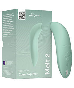 We-Vibe Melt 2 Pleasure Air Clit Stim Sage in curved